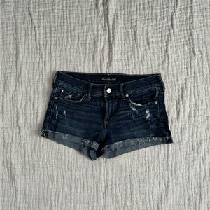 Abercrombie & Fitch Low Rise Dark Denim Shorts size 26